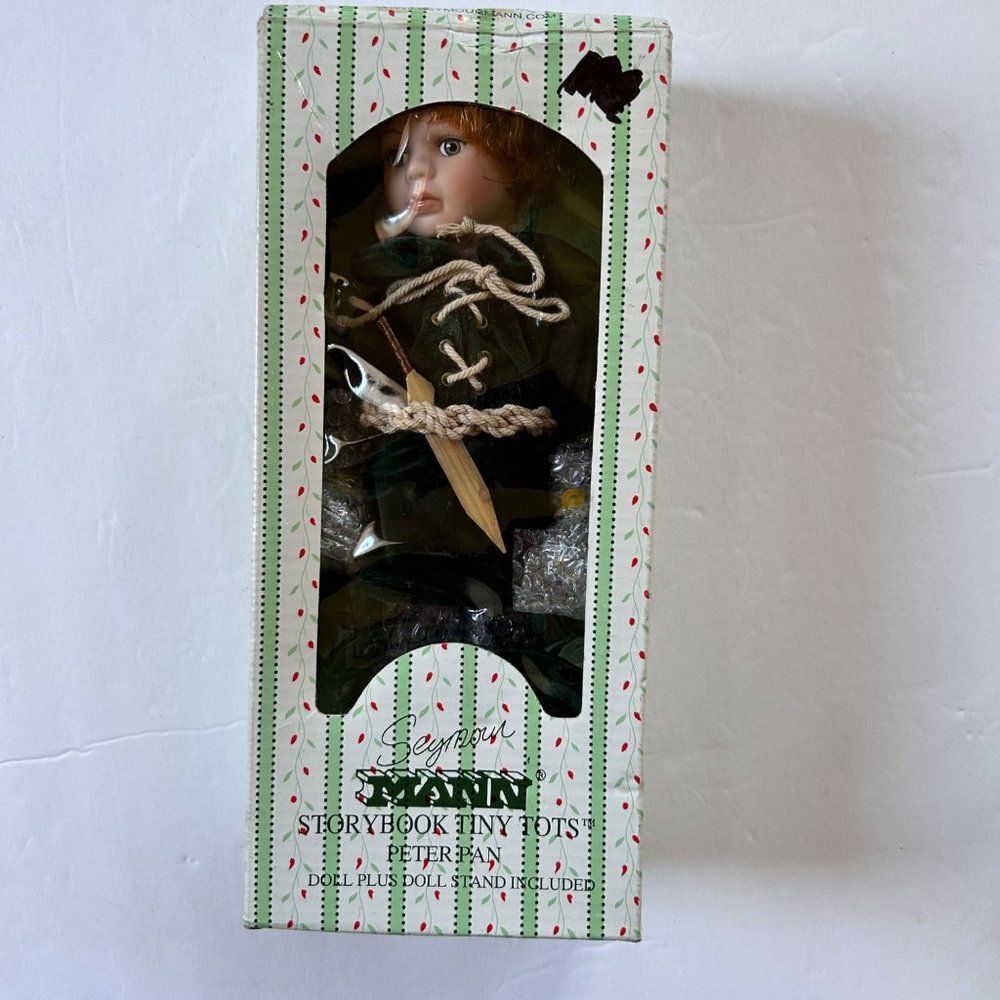 Peter Pan Doll Seymour Mann Storybook Tiny Tots Doll Story Book Porcelain 10" - Picture 5 of 12